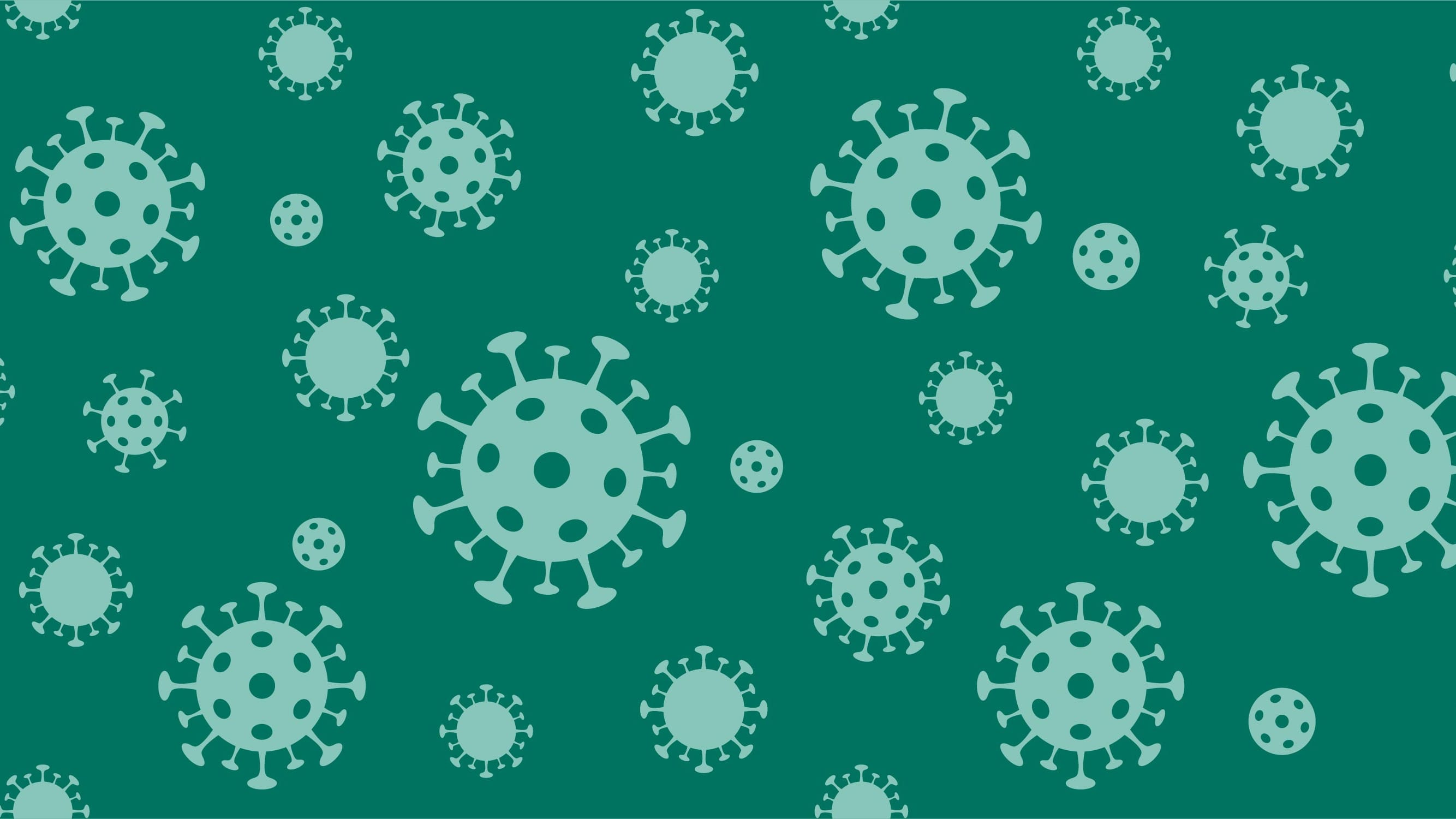 Green coronavirus Variant Illustration