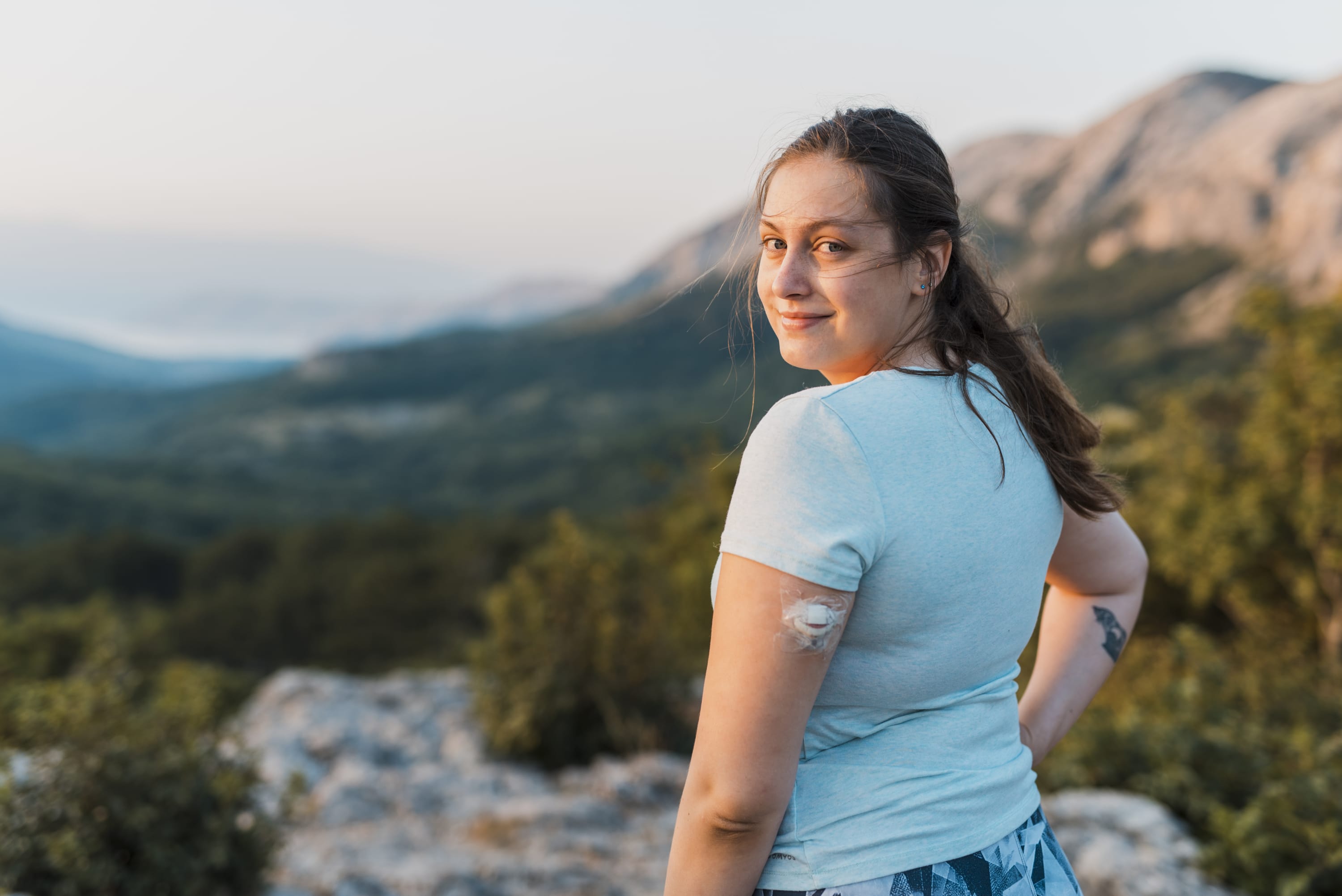 woman managing diabetes by checking hemoglobin a1c test