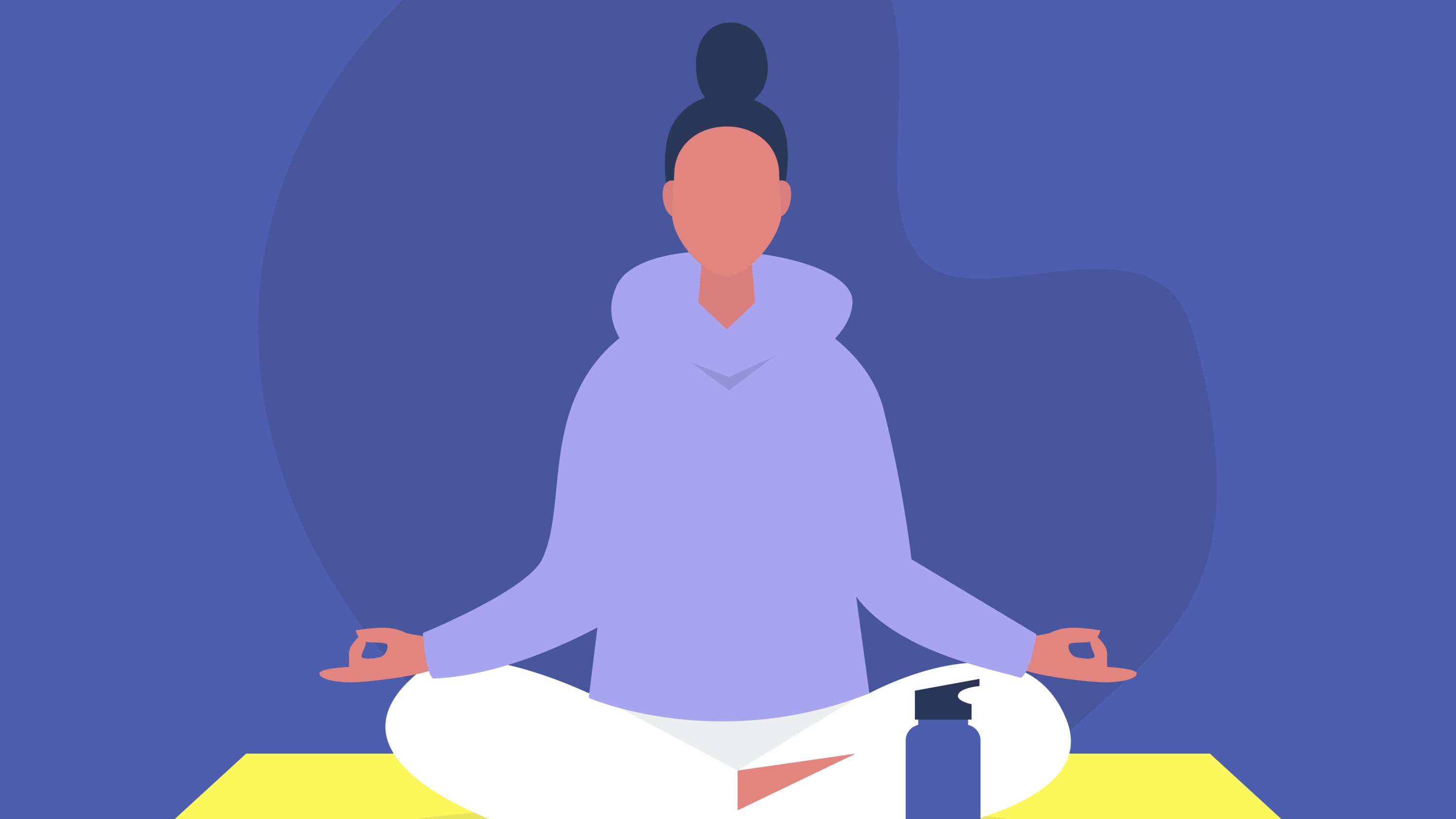illustration of meditation