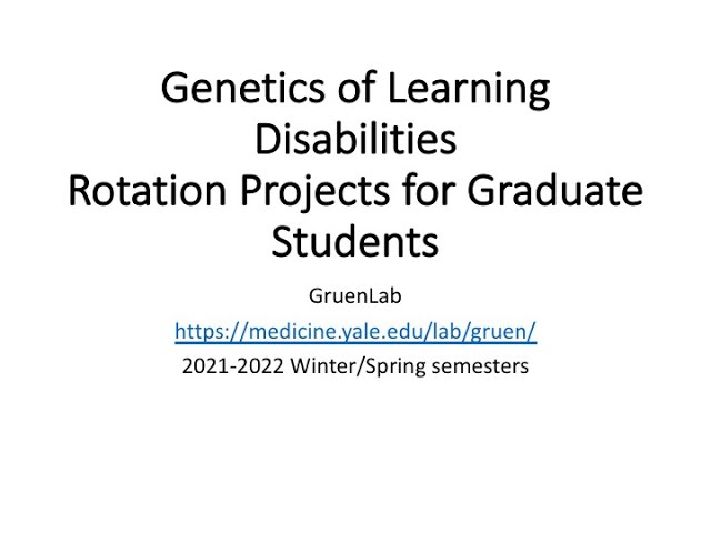 Lab Rotation Projects for 2021 – 2022 | Yale School of Medicine