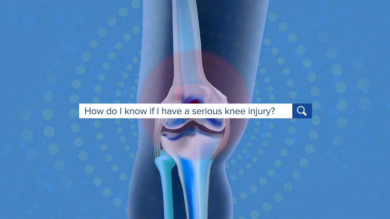 Poster for video How to Tell if a Knee Injury is Serious - Yale Medicine Explains