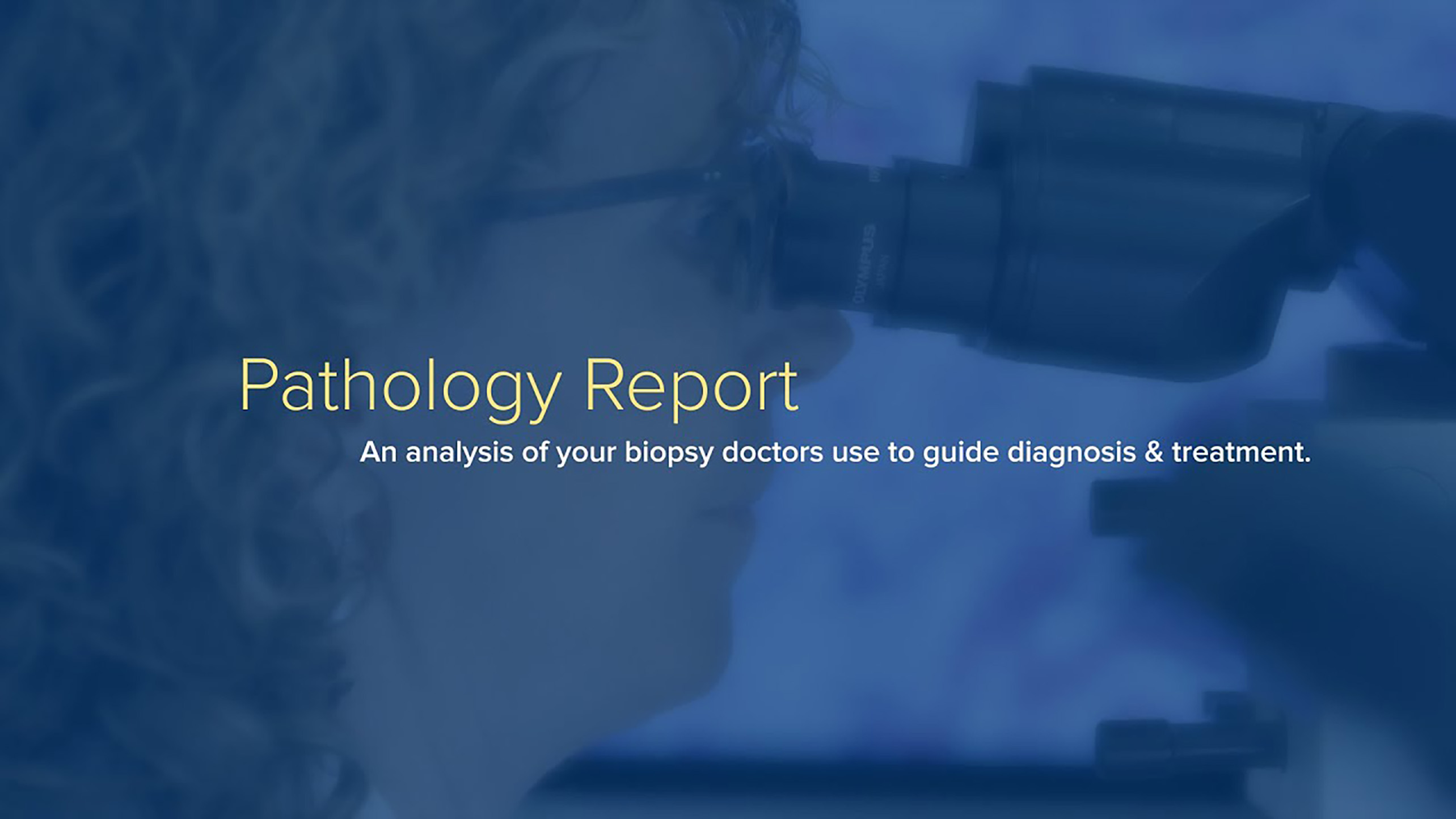 Poster for video What Is a Pathology Report