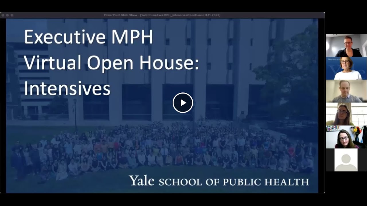 EMPH Open House - Intensives | Yale School of Medicine