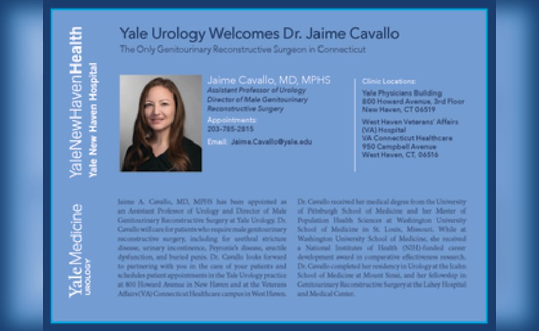 Yale Urology Welcomes Dr. Jaime Cavallo &lt; Yale School of Medicine